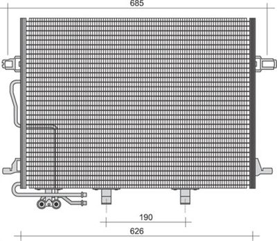 350203244000 MAGNETI MARELLI Конденсатор, кондиционер