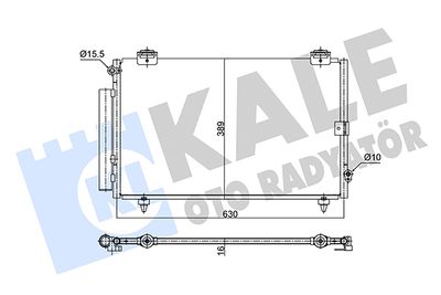 350685 KALE OTO RADYATÖR Конденсатор, кондиционер