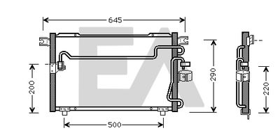 30C29003 EACLIMA Конденсатор, кондиционер