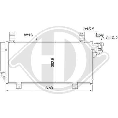 DCC1680 DIEDERICHS Конденсатор, кондиционер