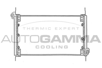 101736 AUTOGAMMA Конденсатор, кондиционер