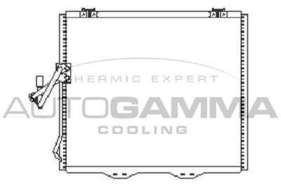 105079 AUTOGAMMA Конденсатор, кондиционер