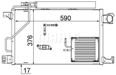 AC661000S MAHLE Конденсатор, кондиционер