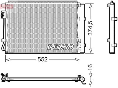 DCN41017 DENSO Конденсатор, кондиционер
