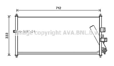 DN5277D AVA QUALITY COOLING Конденсатор, кондиционер