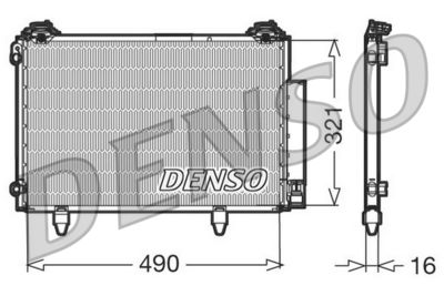 DCN50002 DENSO Конденсатор, кондиционер