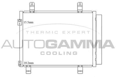 105587 AUTOGAMMA Конденсатор, кондиционер