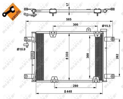 35768 NRF Конденсатор, кондиционер