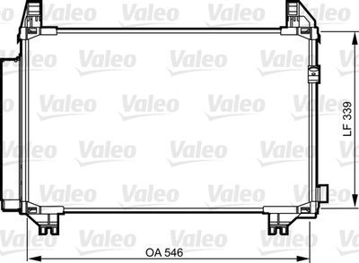 814224 VALEO Конденсатор, кондиционер