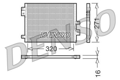 DCN28002 DENSO Конденсатор, кондиционер