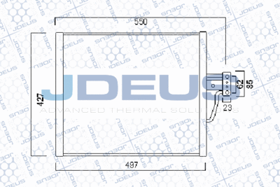 705M07 JDEUS Конденсатор, кондиционер