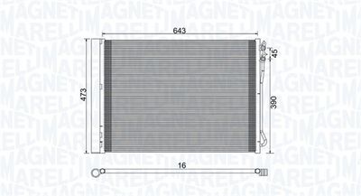 350203781000 MAGNETI MARELLI Конденсатор, кондиционер