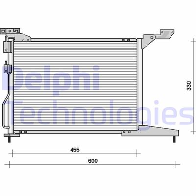 TSP0225093 DELPHI Конденсатор, кондиционер