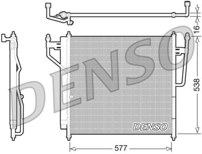 DCN46017 DENSO Конденсатор, кондиционер