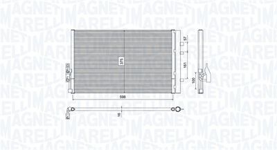 350203788000 MAGNETI MARELLI Конденсатор, кондиционер