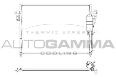 107441 AUTOGAMMA Конденсатор, кондиционер