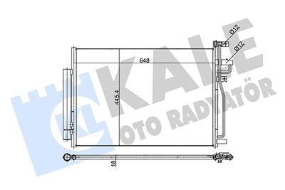 343310 KALE OTO RADYATÖR Конденсатор, кондиционер