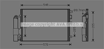 RTA5275D AVA QUALITY COOLING Конденсатор, кондиционер