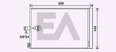30C50029 EACLIMA Конденсатор, кондиционер