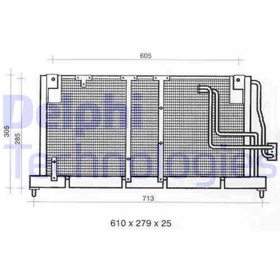 TSP0225354 DELPHI Конденсатор, кондиционер