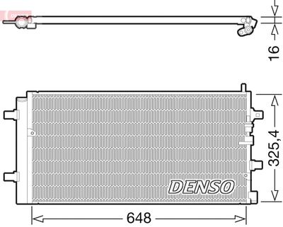 DCN02002 DENSO Конденсатор, кондиционер