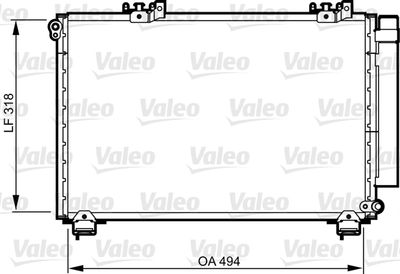 814309 VALEO Конденсатор, кондиционер