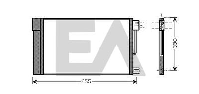 30C25055 EACLIMA Конденсатор, кондиционер