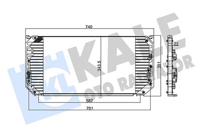 345820 KALE OTO RADYATÖR Конденсатор, кондиционер