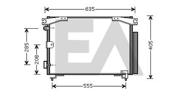 30C71033 EACLIMA Конденсатор, кондиционер