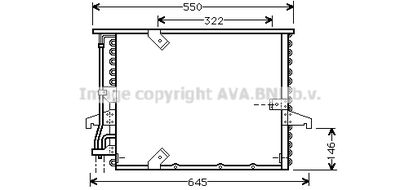 BW5180 AVA QUALITY COOLING Конденсатор, кондиционер