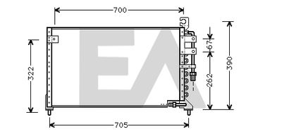 30C51002 EACLIMA Конденсатор, кондиционер