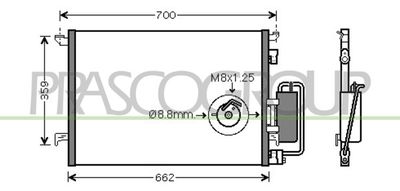 FT520C001 PRASCO Конденсатор, кондиционер