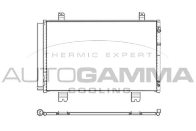 107535 AUTOGAMMA Конденсатор, кондиционер