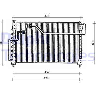 TSP0225035 DELPHI Конденсатор, кондиционер