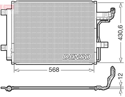 DCN44019 DENSO Конденсатор, кондиционер