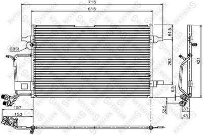 1045006SX STELLOX Конденсатор, кондиционер