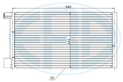 667226 ERA Конденсатор, кондиционер