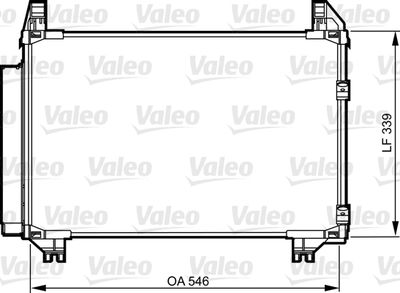 814223 VALEO Конденсатор, кондиционер