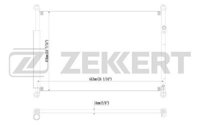 MK3054 ZEKKERT Конденсатор, кондиционер