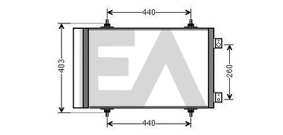 30C10025 EACLIMA Конденсатор, кондиционер