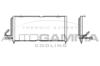 105710 AUTOGAMMA Конденсатор, кондиционер