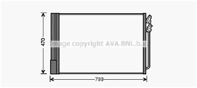 BWA5370D AVA QUALITY COOLING Конденсатор, кондиционер