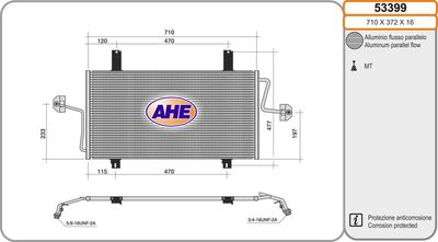 53399 AHE Конденсатор, кондиционер