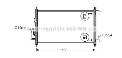 DNA5372 AVA QUALITY COOLING Конденсатор, кондиционер