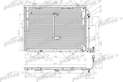 PRS1057 PATRON Конденсатор, кондиционер