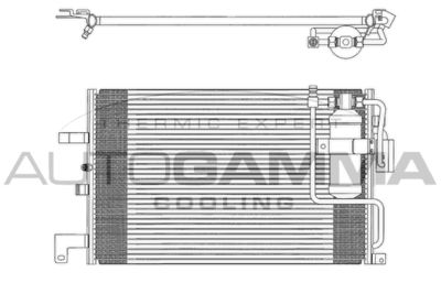 102774 AUTOGAMMA Конденсатор, кондиционер