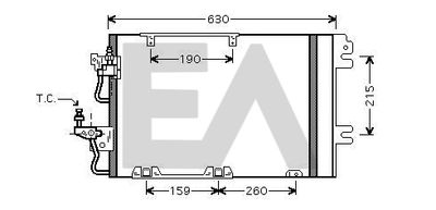 30C54018 EACLIMA Конденсатор, кондиционер