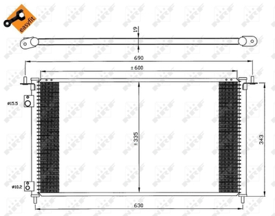 WG2161046 WILMINK GROUP Конденсатор, кондиционер