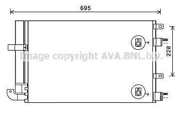 JR5050D AVA QUALITY COOLING Конденсатор, кондиционер