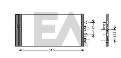 30C25051 EACLIMA Конденсатор, кондиционер